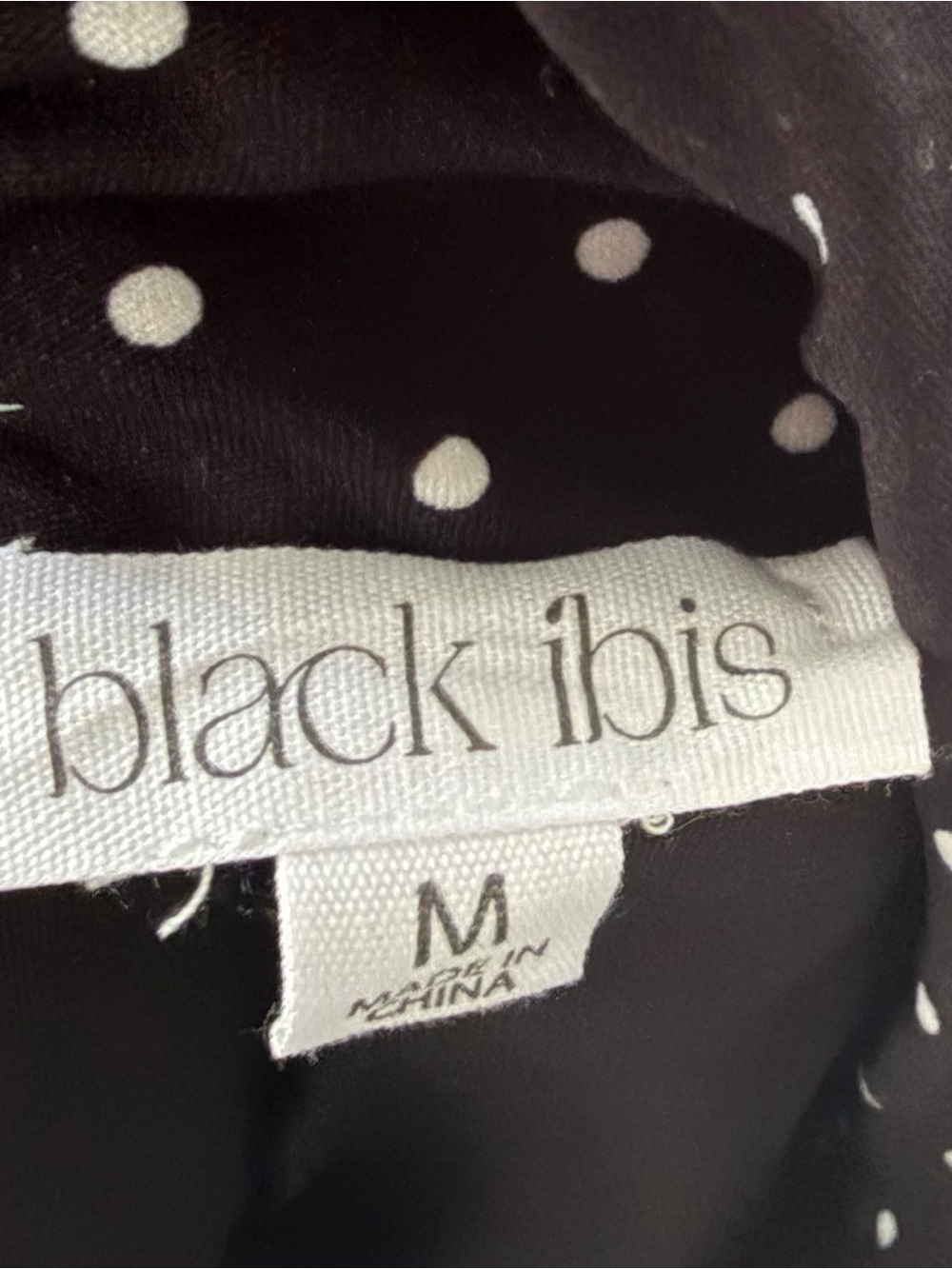 Polka Dot High-Waist Black Mini Skirt - Picture 5 of 5